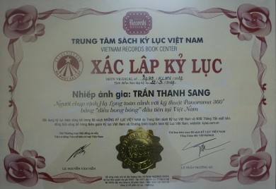Trần Thanh Sang & Kỷ Lục Ảnh Toàn Cảnh Vịnh Hạ Long